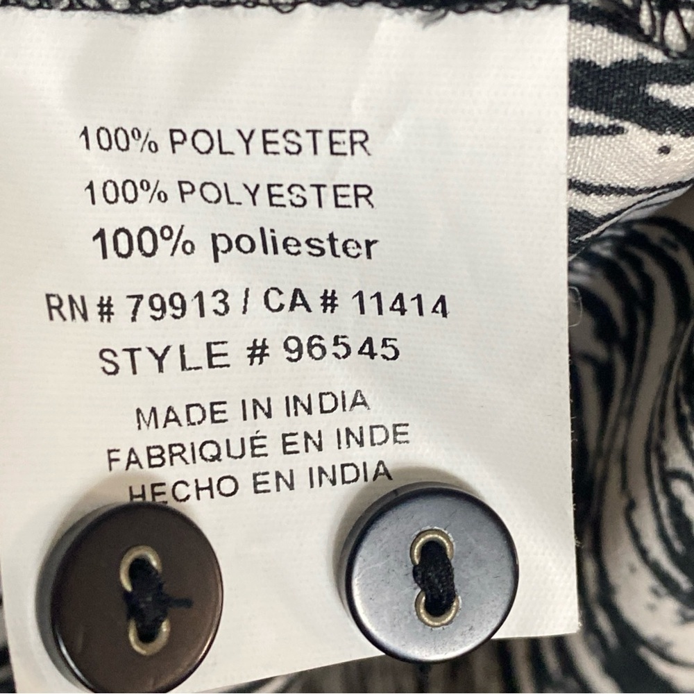 Motherhood Maternity Women's Button Front Dress Black & White Size Small - Picture 5 of 8